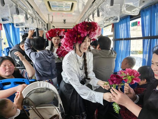 80辆牡丹主题公交出圈！菏泽最美的风景不仅是牡丹，更是这座城市的诚意与温度