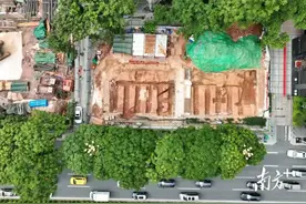 广州东风东路又又又挖出文物？工作人员：在做考古前置工作图片