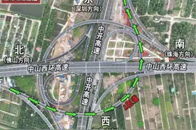 中山西环高速宝裕互通A匝道通车，中山前往深圳更便利图片