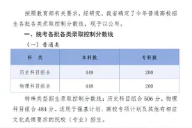河北2024高考分数线：本科批历史类449分、物理类448分图片