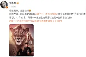 湖北籍男演员张晚意，配音《狮子王》图片