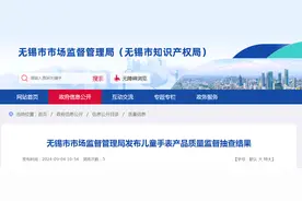 江苏省无锡市市场监督管理局发布儿童手表产品质量监督抽查结果图片