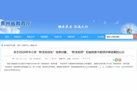 贵州省2024年中小学“黔灵名师”、省级骨干教师评审结果公示图片