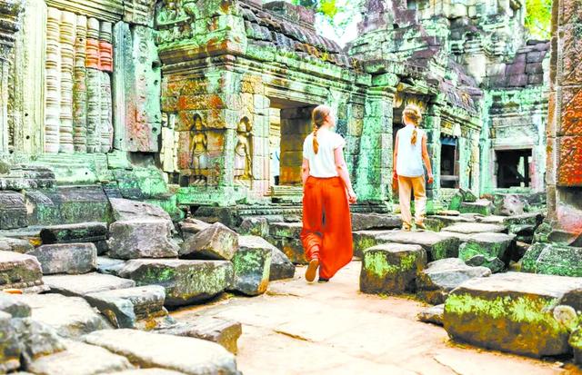 在吴哥窟偶遇“神庙逃亡”