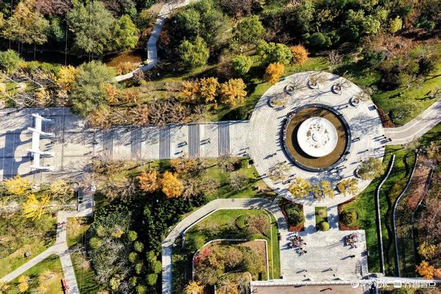 鸟瞰佛慧山进山广场