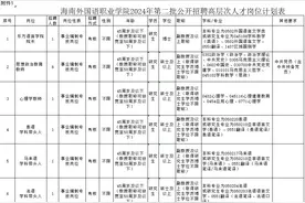 海南外国语职业学院面向全国招聘27名事业编工作人员图片