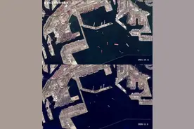 卫星直击洛杉矶港口拥堵 美国供应链出啥大问题了？图片