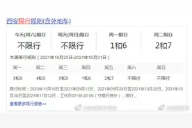 30日起，西安恢复原机动车尾号限行交通管理措施图片