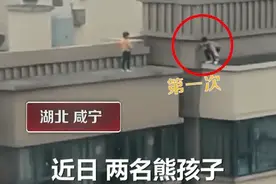 心惊肉跳！2名儿童在27层楼顶天台玩耍跳跃，没有任何防护措施！物业：锁坏了图片