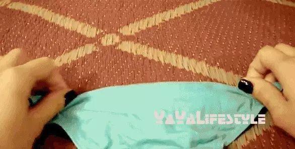 叠衣服这样做最聪明，再多衣服也不怕→