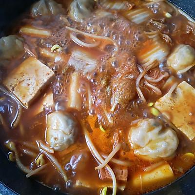 十分钟快手菜韩式部队火锅#精致一人食#，比外卖强