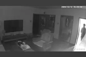 遇到此类情况，千万留心！西安一住户家中监控拍下一切图片
