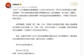 新疆伊宁一退休民警驾车致一人死亡，警方：正在调查中图片