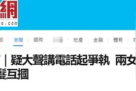 疑因大声打电话起争执，两女子港铁车厢扯头发互掴，视频曝光图片