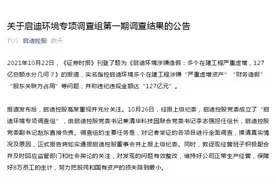 启迪控股公告称启迪环境“127亿元在建工程虚增“不属实图片
