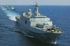 渲染台海紧张！日媒爆料称大陆船坞登陆舰曾驶向台湾花莲图片