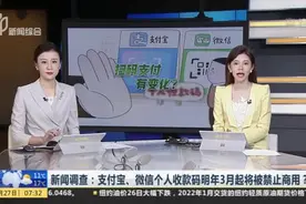 新闻调查：支付宝、微信个人收款码明年3月起将被禁止商用？视频封面