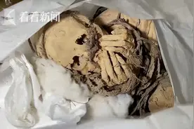 秘鲁发现印加时期完整木乃伊 掩面绑绳造型独特图片