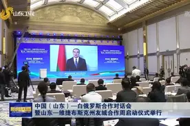中国（山东）—白俄罗斯合作对话会暨山东—维捷布斯克州友城合作周启动仪式举行 斯诺普科夫周乃翔舍尔斯特涅夫致辞图片