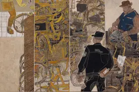 “泰山文艺奖”美术类二等奖作品：马丽、赵峰中国画《走过四十年》图片
