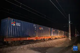 首趟从昆明始发的中老铁路国际列车抵达万象图片