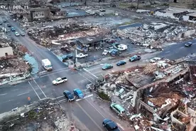 龙卷风袭击！美国一家五口“被吹飞”图片
