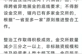 对金交所非标业务出手！29地将启动现场检查，部分金交所违规为房企非标融资提供便利图片