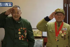 94岁川籍抗美援朝老兵 终于重逢救命老班长图片