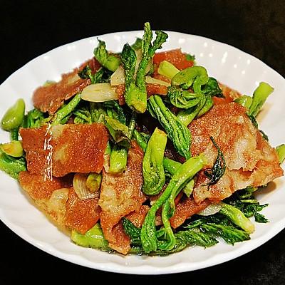 #一学就会快手菜#刺老芽炒培根肉