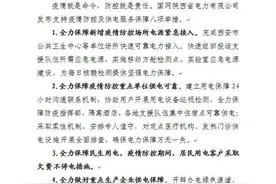 陕西电网：防疫期间居民用电欠费不停电图片