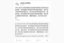 上海迪士尼玩偶开售供不应求，凌晨数千人排队！致歉称将改进图片