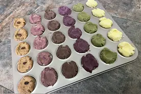 #安佳佳倍容易圣诞季#香酥可口｜多彩玛格丽特小饼干图片