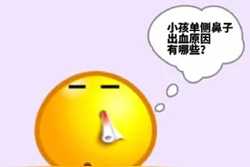 小孩单侧鼻子出血的原因图片