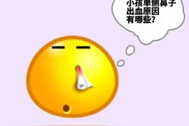 小孩单侧鼻子出血的原因图片