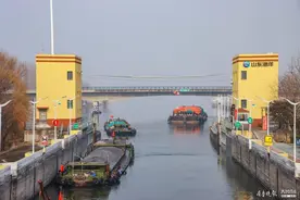 1000吨级变2000吨级，京杭运河济宁以南二级航道通航图片