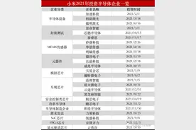 小米产业基金的2021年投资版图图片