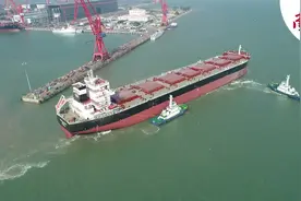 广东自主研制最大散货船，今天在南沙交付图片