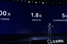 活跃用户1.8亿，企业微信打通视频号、腾讯文档、腾讯会议图片