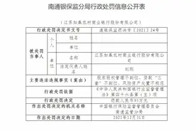 江苏如皋农商银行因股东股权管理不到位等被罚95万元图片
