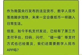 数字人民币APP和其他手机支付有什么区别？五组对话给你答案图片