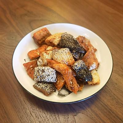 简单好上手的香酥三文鱼皮，解决你的没胃口