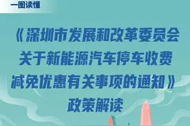 一图读懂｜深圳新能源汽车停车费减免优惠政策图片