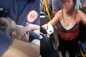 孕妇坐公交突然分娩 全车人欢呼见证孩子出生图片