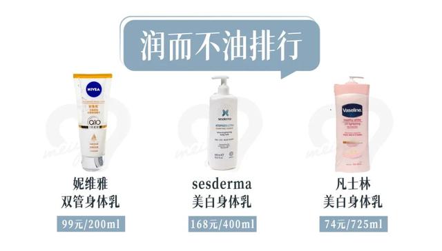 美白身体乳推荐细闪