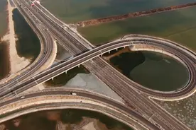 秦滨国家高速埕口（鲁冀界）至沾化公路漳卫新河特大桥通车图片