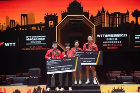 夺WTT澳门赛混双冠军 许昕/刘诗雯两年后强势归来图片