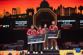WTT澳门冠军赛：许昕/刘诗雯夺冠图片