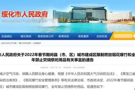 全年禁止！限制时段公布！黑龙江一地发布最新通告图片