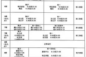 2022年春节期间公交线路运行时刻表发布图片