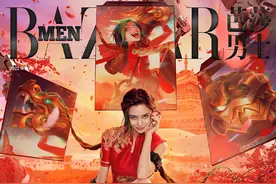 Angelababy杨颖COS《英雄联盟手游》“神龙烈焰”金克丝图片